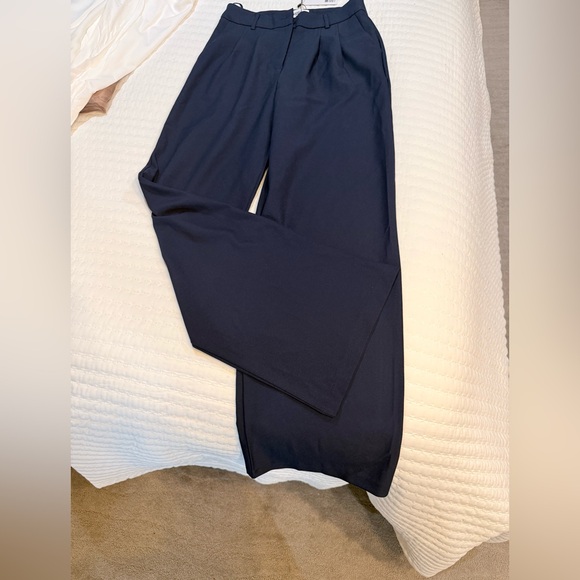 Princess Polly Navy Blue Wide Leg Pants NWT Size 6 - Picture 5 of 5